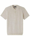 Men's Jay Knit Polo Shirt Beige - A.P.C. - BALAAN 2