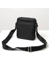 Triangle Logo Re-Nylon Saffiano Leather Cross Bag Black - PRADA - BALAAN 3