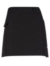 Women s Lettering Tape Back Pleated Culotte Skirt BMU4A124W - LUX GOLF - BALAAN 4