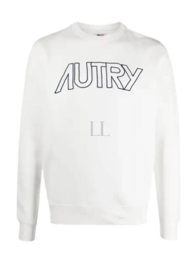 Men s brushed sweatshirt SWIM 408W WHITE - AUTRY - BALAAN 1