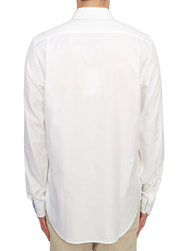 Zebra Patch Long Sleeve Shirt Light White - PAUL SMITH - BALAAN 4