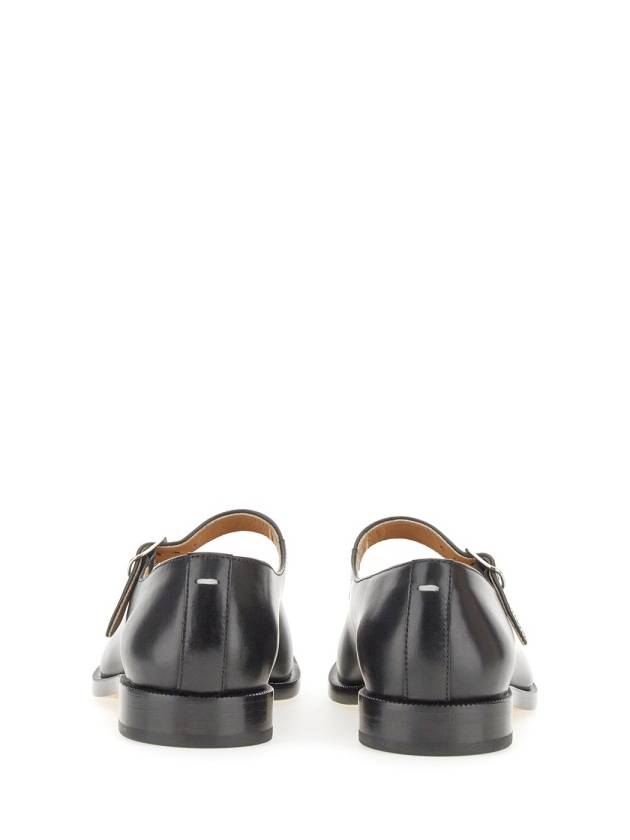 Women's Tabi Calfskin Mary Jane Flat Shoes Black - MAISON MARGIELA - BALAAN 4