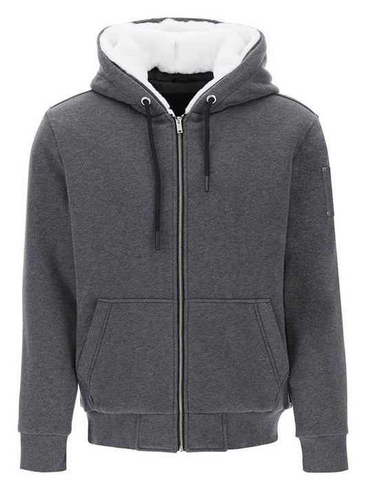 Classic Bunny Zip Up Hoodie White Lining Charcoal - MOOSE KNUCKLES - BALAAN 2