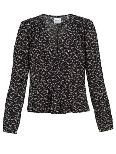 24 EDDY HT0221FA B1J02E 01BK Eddie Top - ISABEL MARANT - BALAAN 1