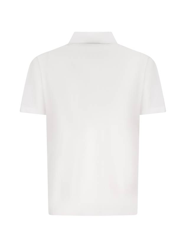 Short Sleeve Cotton Pk Shirt White - HERNO - BALAAN 3