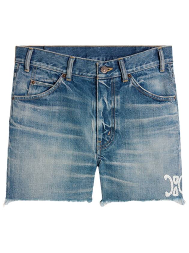 Skate Denim Shorts Blue - CELINE - BALAAN 2