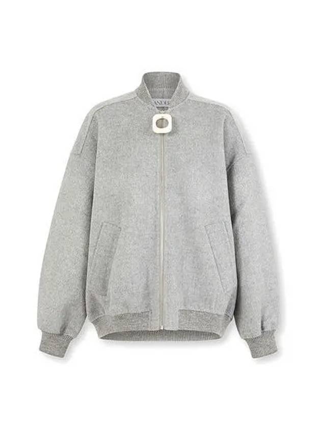 J W Anderson Wool Bomber Jacket Gray JK0204 PG0936 - JW ANDERSON - BALAAN 1