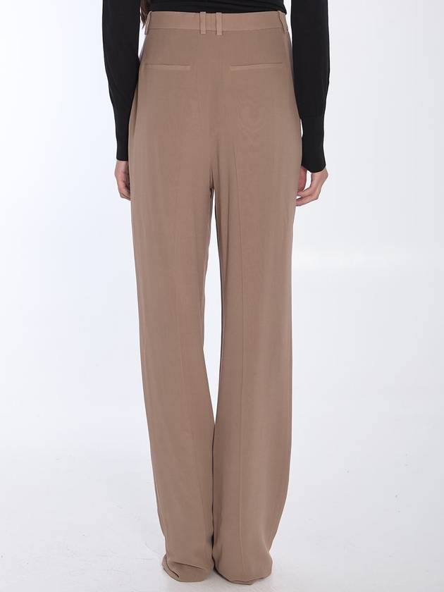 Silk Crêpe Trousers - SAINT LAURENT - BALAAN 4