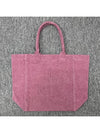 Yenky Logo Washed Cotton Tote Bag Pink - ISABEL MARANT - BALAAN 3