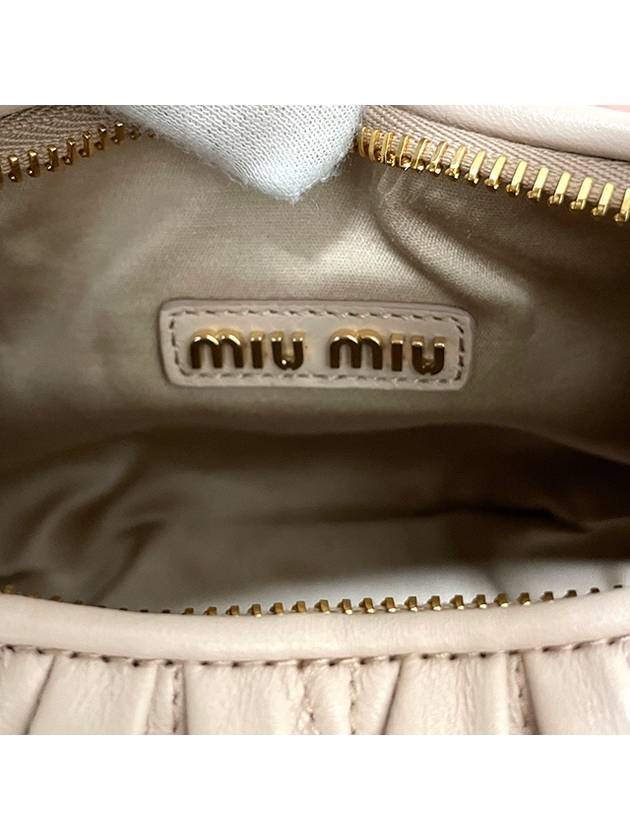 Wander Materasse Nappa Leather Mini Hobo Tote Bag Nude Pink - MIU MIU - BALAAN 11