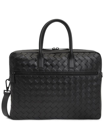 Intrecciato Briefcase Black - BOTTEGA VENETA - BALAAN 1