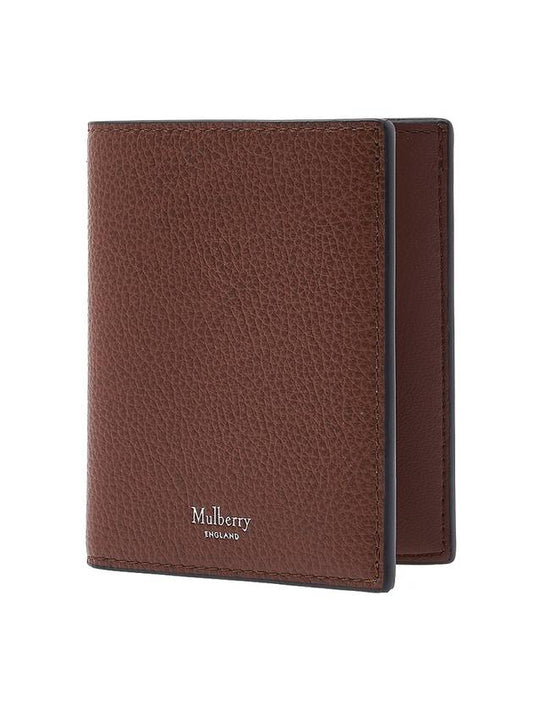 Logo Classic Grain Leather Half Wallet Oak - MULBERRY - BALAAN 1