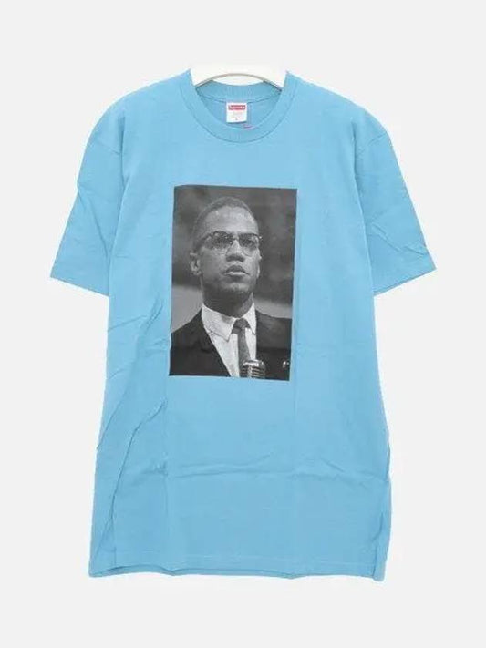 Malcolm X Printing Short Sleeve Men s T Shirt SS22T68 SLATE 1039844 - SUPREME - BALAAN 1