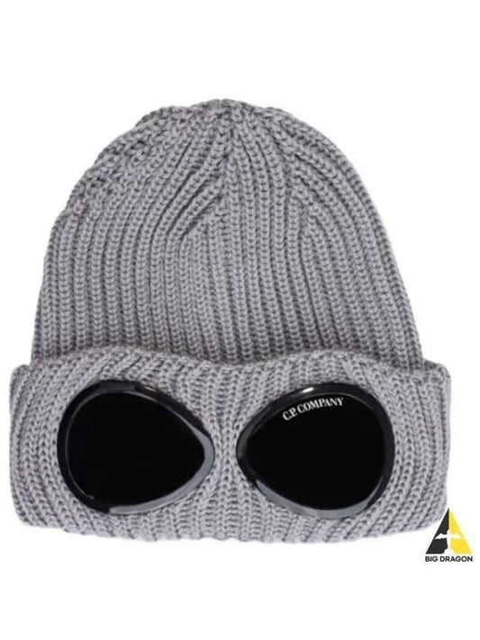 Signature Goggles Wool Beanie Grey - CP COMPANY - BALAAN 2