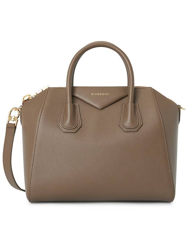 Antigona Small Calfskin Tote Bag Taupe - GIVENCHY - BALAAN 2