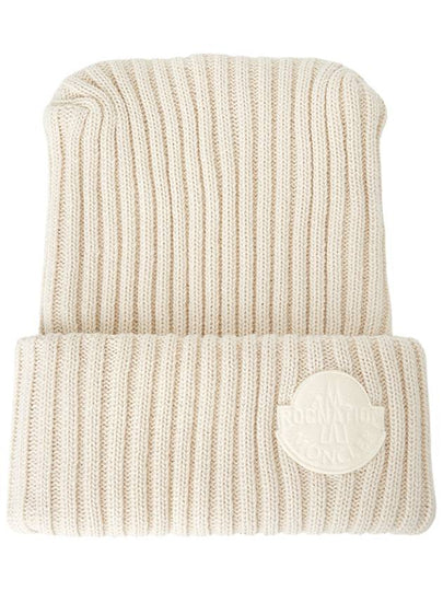 Wool Beanie White - MONCLER - BALAAN 2