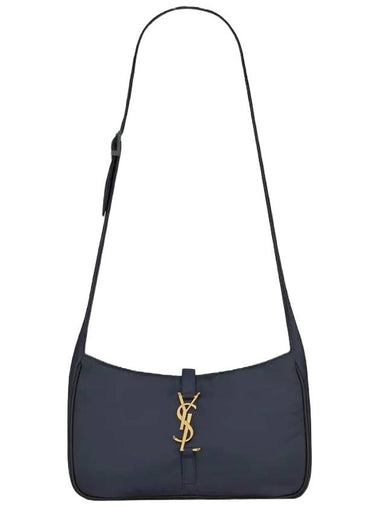 5 A 7 Regenerated Nylon Shoulder Bag Navy - SAINT LAURENT - BALAAN 1