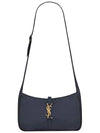 5 A 7 Regenerated Nylon Shoulder Bag Navy - SAINT LAURENT - BALAAN 1