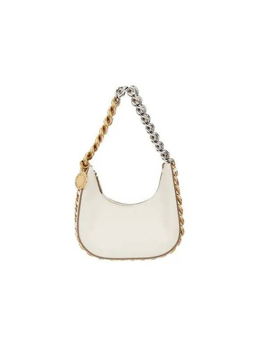 Frayme mini zipper shoulder bag white 270729 - STELLA MCCARTNEY - BALAAN 1