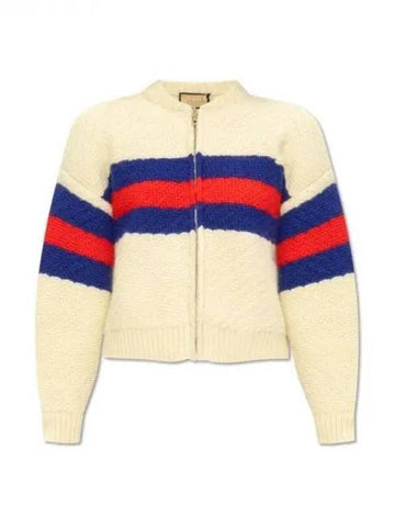 Web wool mohair cardigan 271275 - GUCCI - BALAAN 1