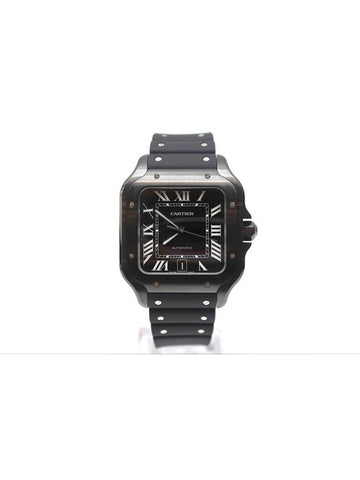 Santos De Watch Large Black Automatic WSSA0039 - CARTIER - BALAAN 1