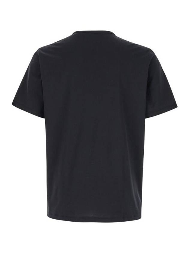 Precise Luxe Cotton Jersey Short Sleeve T-Shirt Black - THEORY - BALAAN 3