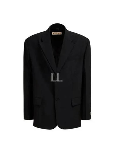 2 Button Single Regular Fit Jacket Black - MARNI - BALAAN 2