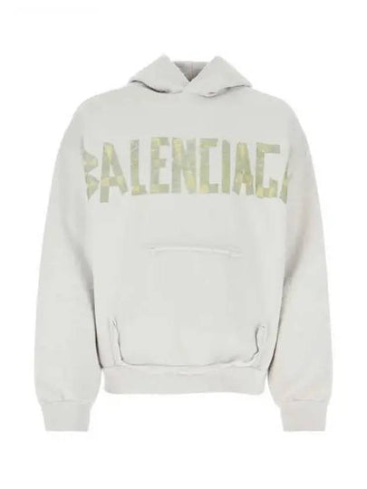 Tape Type Ribbed Pocket Large Fit Hoodie White - BALENCIAGA - BALAAN 2