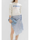 Logo Cashmere Blend Knit Top White - FENDI - BALAAN 4