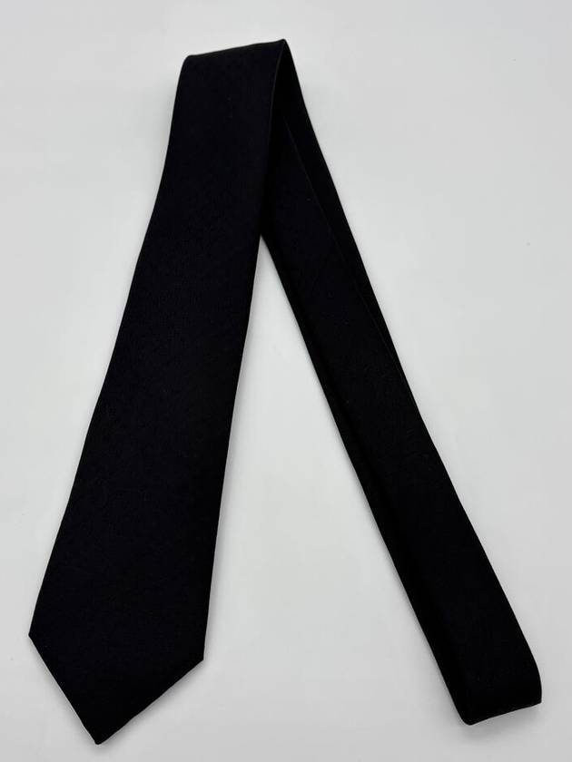 Faconnee New H Tie Black - HERMES - BALAAN 4