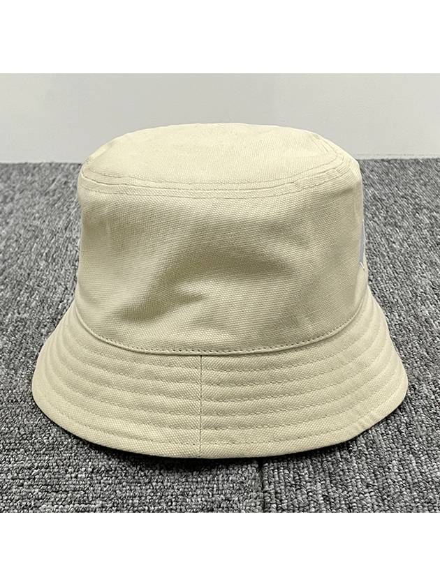 Haley Embroidered Logo Bucket Hat Ivory - ISABEL MARANT - BALAAN 4