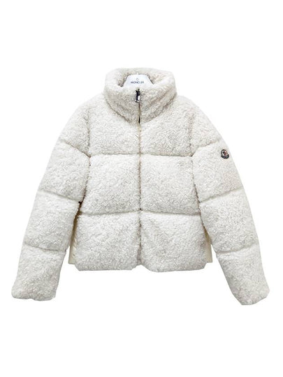 Kids Logo Patch SEGURA Teddy Down Padded Jacket 8Y 10Y White 1A00110 54AM6 034 - MONCLER - BALAAN 2