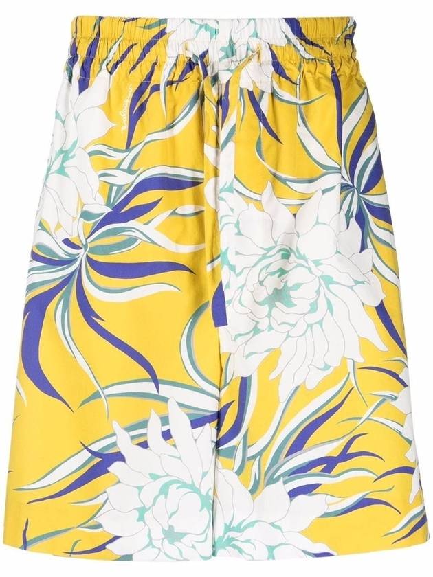 street flower printing shorts yellow - VALENTINO - BALAAN 4