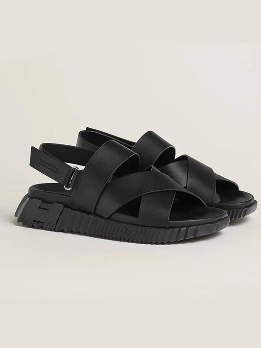 Electric Sandals Noir - HERMES - BALAAN 2