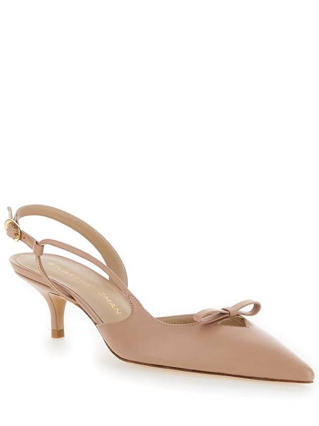 'Tully' Beige Slingback Pumps With Bow Detail In Leather Woman - STUART WEITZMAN - BALAAN 2