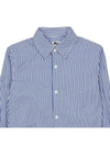 Women's Striped Shirt P1B025 BLUE WHITE STRIPES - COMME DES GARCONS - BALAAN 3