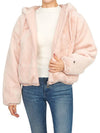 Women's Reversible Quilted Eaton Fur Jacket Rose - MOOSE KNUCKLES - BALAAN 11