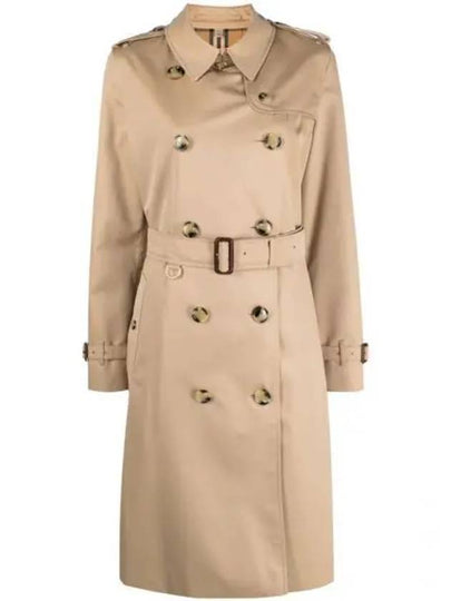 Kensington Heritage Cotton Trench Double Coat Beige - BURBERRY - BALAAN 2