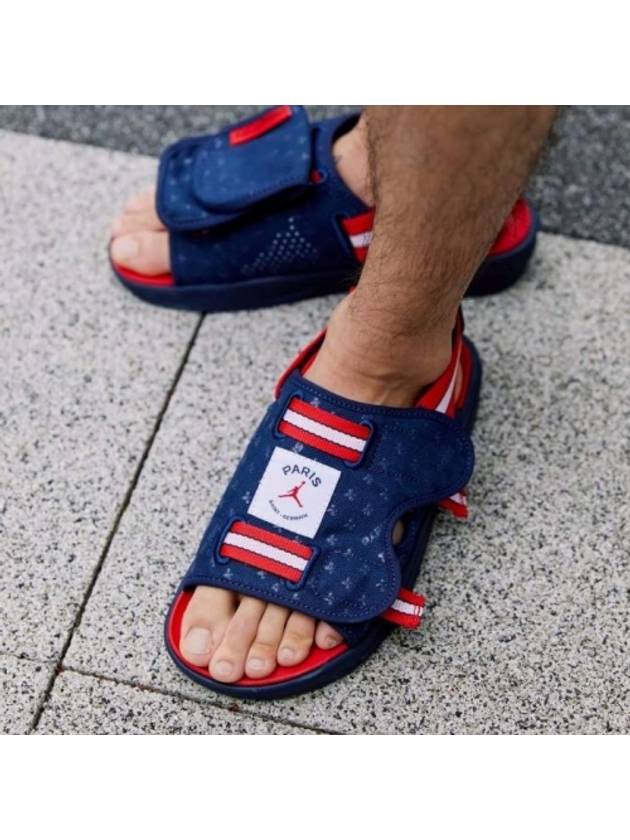 Jordan x PSG LS Slide Sandals Midnight Navy - NIKE - BALAAN.