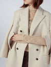 Cape Type Handmade Peacoat Ivory - REAL ME ANOTHER ME - BALAAN 6