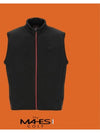 Vest Cardigan Black Players Brushed Span Vest GV30423 - MAHES - BALAAN 1