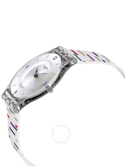 Swatch Thin Liner Silver Dial Ladies Watch SFE108 - SWATCH - BALAAN 2