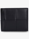 Intrecciato Cassette Half Wallet Black - BOTTEGA VENETA - BALAAN 3