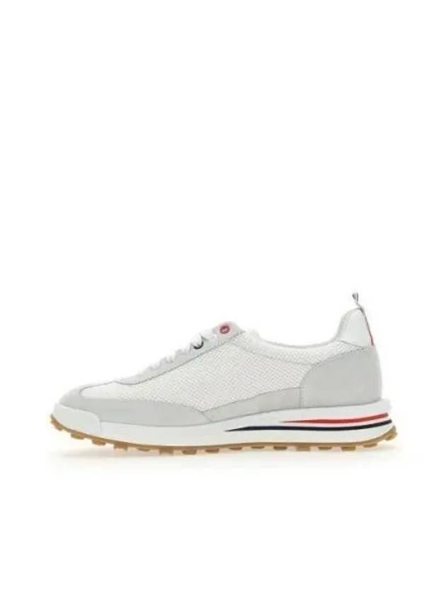 Fine Kid Suede Tech Runner White - THOM BROWNE - BALAAN 2