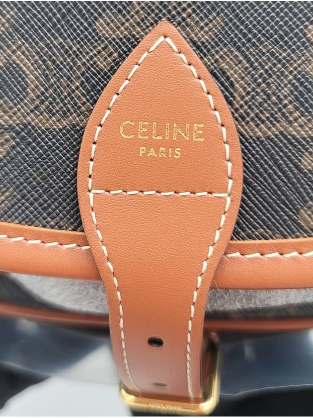 Triomphe Medium Folco Cross Bag Tan - CELINE - BALAAN 8