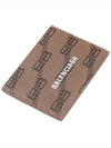 BB Monogram Card Wallet Brown - BALENCIAGA - BALAAN 6