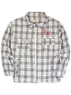 ah24 02jk Red logo check jacket Red logo check jacket Brown Check Gray Check - ASIHA - BALAAN 2