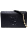 Women s 598211 GG Interlocking Black Soho Chain Cross Bag - GUCCI - BALAAN 1