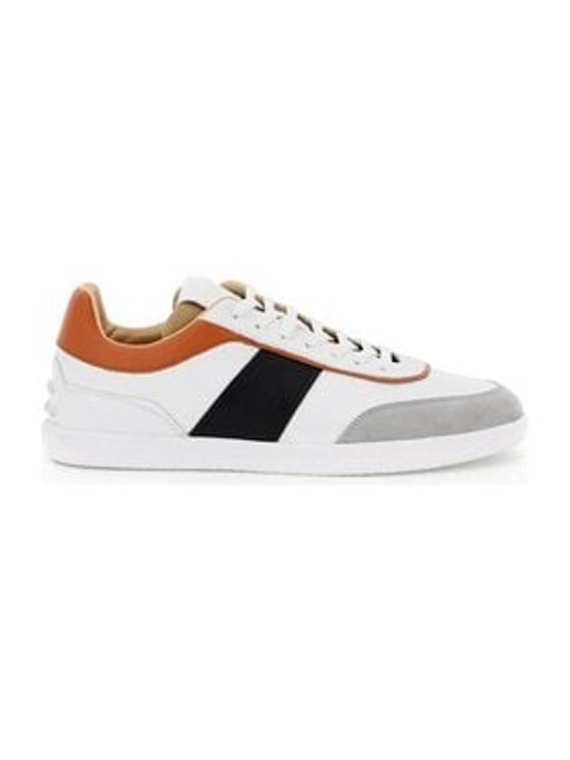 Leather Panel Low Top Sneakers White - TOD'S - BALAAN 2