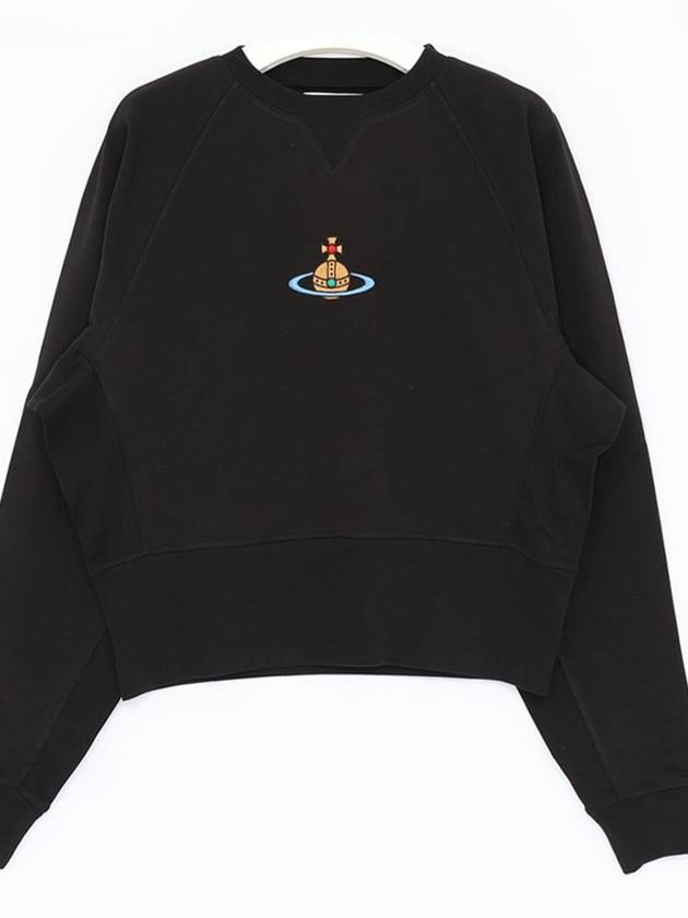 RB Embroidered Logo Sweatshirt Black - VIVIENNE WESTWOOD - BALAAN 4